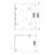 OBO Bettermann Plaque de fixation intérieure angle 100 × 250 mm BSKM-GI 1025