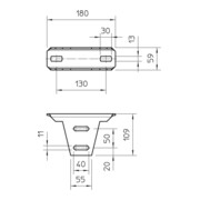 OBO Bettermann Plaque de fixation variable Vertr pour US5 KU 5 V FT-4