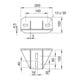 OBO Bettermann Plaque de fixation Vertr pour U-manche KU 7 NOX FT