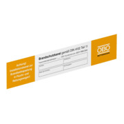 OBO Bettermann Plaque de marquage pour systèmes de canaux KS-K DE-2