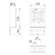 OBO Bettermann Plaque de montage Vertr 235×120 mm MP WI KL. FS