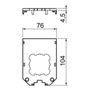 OBO Bettermann Plaque de recouvrement pour UT34 D1-3
