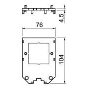 OBO Bettermann Plaque de recouvrement pour UT34 D2 Vertr-3