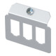 OBO Bettermann Plaque de support 3x motif de trous Type B MTM 3B