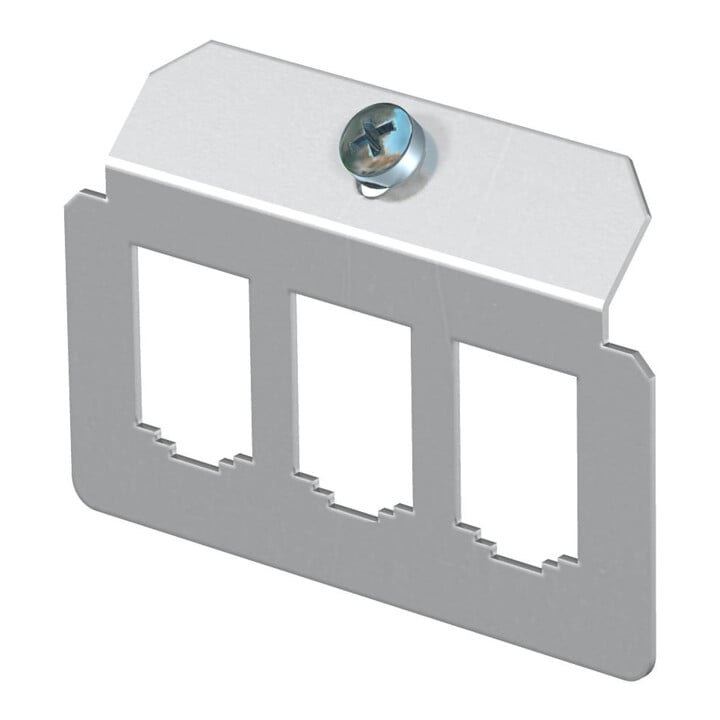OBO Bettermann Plaque de support 3x motif de trous Type B MTM 3B