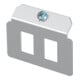 OBO Bettermann Plaque de support Vertr 2x motif de trous Type A MTM 2A