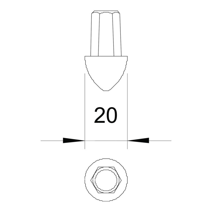 OBO Bettermann Pointe de mise à la terre 20 mm 1819 20
