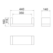 OBO Bettermann Presse-étoupe de traction 440×160×140 mm ZSE90-35-11-3