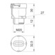 OBO Bettermann Presse-étoupe plat 106 FL M20 6-8 mm