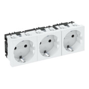 OBO Bettermann Prise 0 degré, triple prise de courant avec terre STD-D0 RW3-1