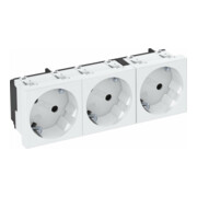 OBO Bettermann Prise de courant 33 degrés, triple prise avec terre STD-D3S RW3-1