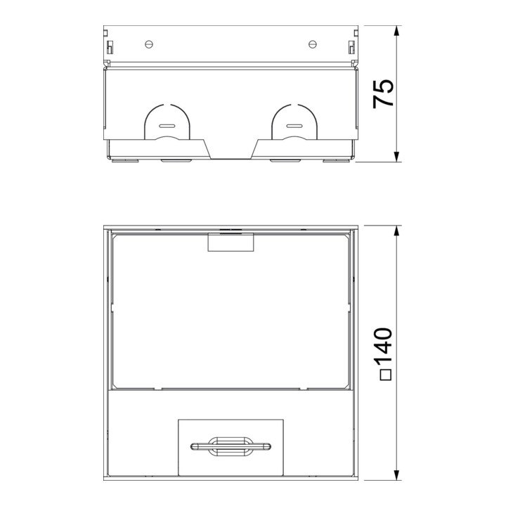 OBO Bettermann Prise de sol UDHOME-ONE GV15V avec prise VDE