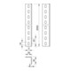 OBO Bettermann Profilé d’angle perforé 30 × 35 × 2000, acier, FT WP 30 35 2000