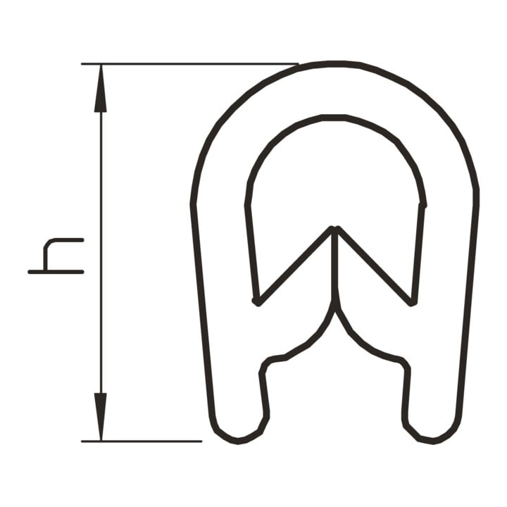 OBO Bettermann Protection d'angle KSB 4 PVC
