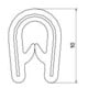 OBO Bettermann Protection d’angle rigide noire KSB 2 PVC