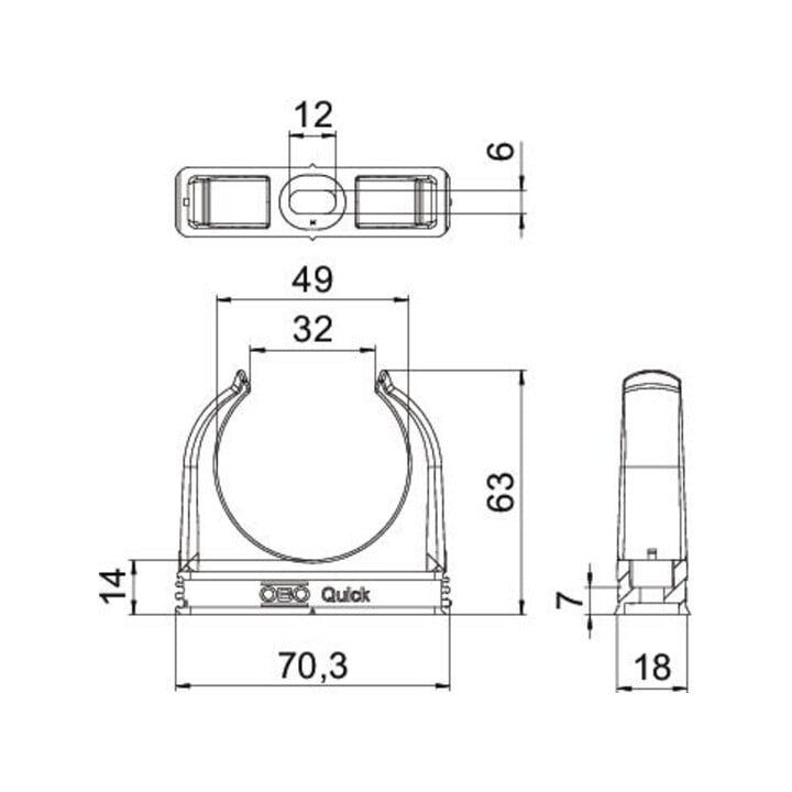 OBO Bettermann Quick-Schelle M50 2955 SW