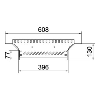 OBO Bettermann Raccord d’embranchement pour goulotte câble 60 × 400 RAA 640 FS