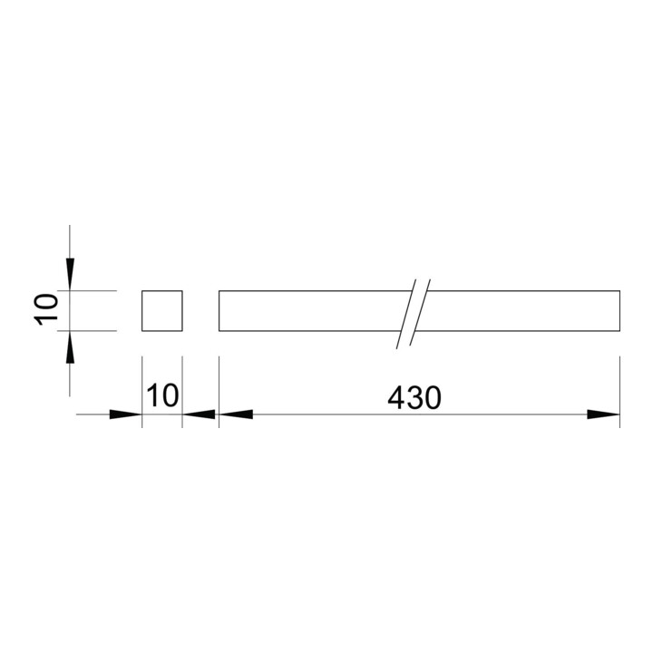 OBO Bettermann Rail de fixation 430 mm 1801 KL2