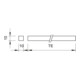 OBO Bettermann Rail de fixation 645 mm 1801 KL3