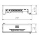 OBO Bettermann Rail de mise à la terre potentiel 217 mm Ms 1801 VDE