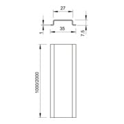 OBO Bettermann Rail DIN perforé band.vz 2069 2M FS-4