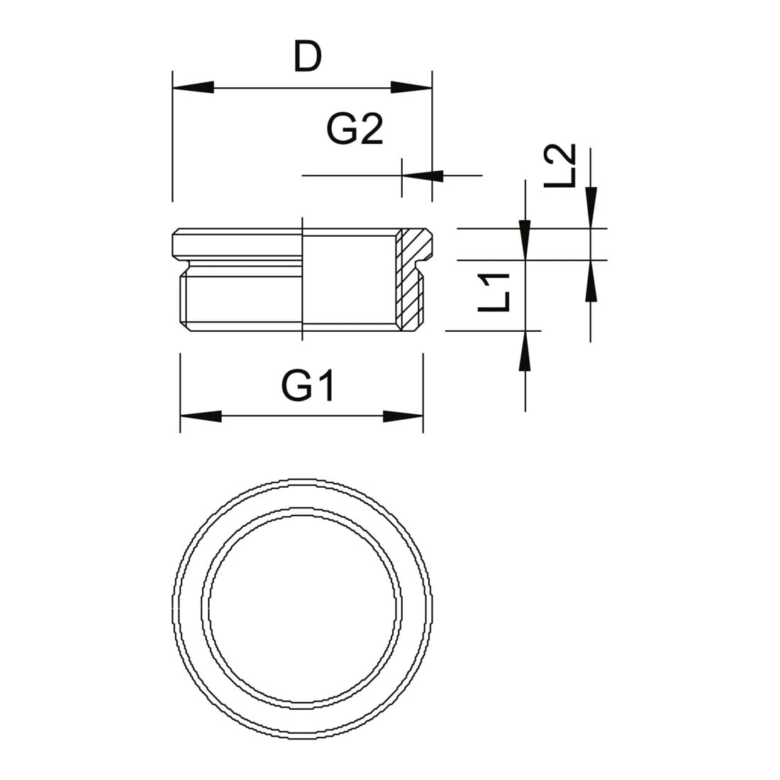 OBO Bettermann Réduction Vertr Ms M20-M16 nickelée 167 R MS M20-16