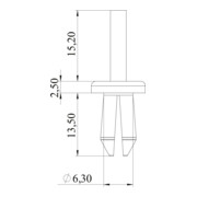 OBO Bettermann Rivet expansible taille 2 KSN22-4