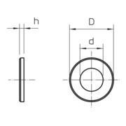 OBO Bettermann Rondelle de support M6 DIN440 7 F-3