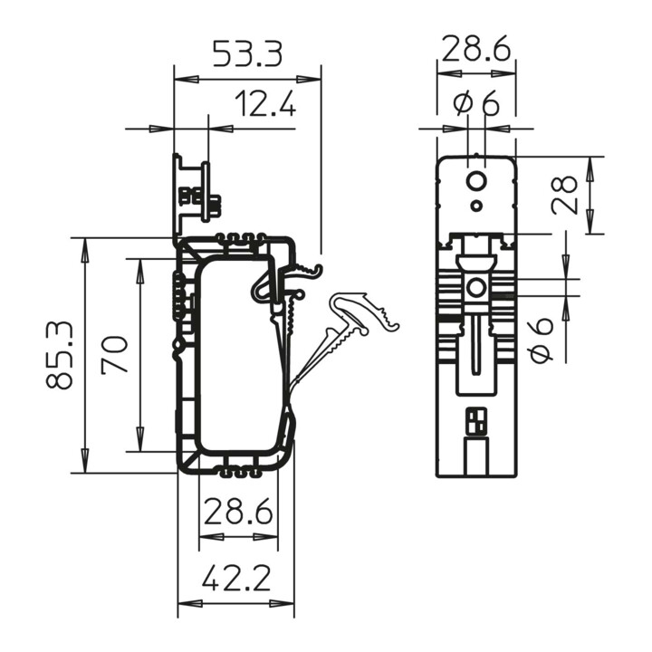 OBO Bettermann Support collecteur Vertr Grip ignifuge 960 degrés 2031 F 20