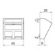 OBO Bettermann Support de câblage pour données DTS-2C RW1