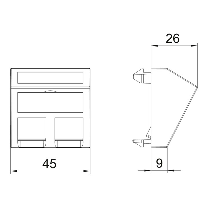 OBO Bettermann Support de données DTS-2A RW1