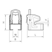 OBO Bettermann Support de fixation Vertr 10-19mm 328 2-4