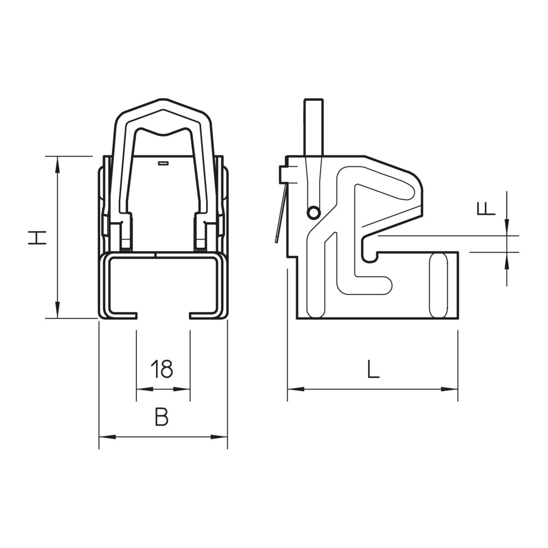 OBO Bettermann Support de fixation Vertr 10-19mm 328 2