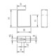 OBO Bettermann Support de séparation Vertr 46×55 mm BSK-B0511