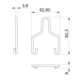 OBO Bettermann Support de suspension pour AZ 50 + LTS 50, acier AHB D4 FT