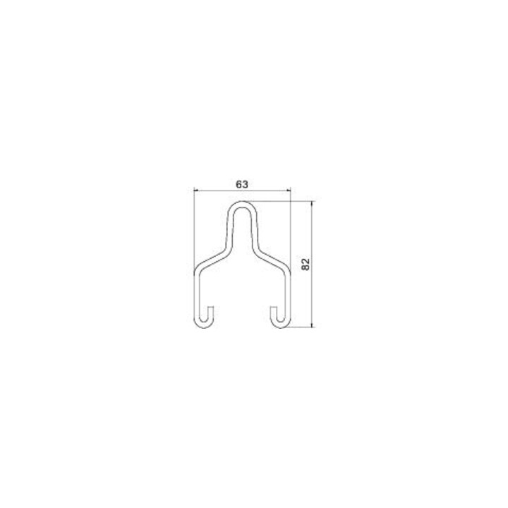 OBO Bettermann Support de suspension pour AZ 50 + LTS 50, acier AHB D4 FT