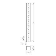 OBO Bettermann Support en U 50×50×3000 mm US 5 300 FT-3