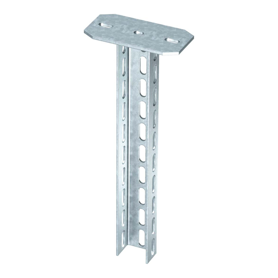 OBO Bettermann Support en U avec plaque de tête 1000 mm, lourd US 7 K 100 FT