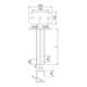 OBO Bettermann Support en U avec plaque de tête 300 mm, lourd US 7 K 30 FT