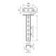OBO Bettermann Support en U avec plaque de tête 400 mm US 3 K 40 FT