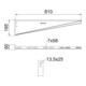 OBO Bettermann Support mural + bras de levier trempé galvanisé AW 55 81 FT