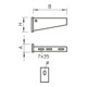 OBO Bettermann Support mural + bras de levier zingué AW 55 21 FT