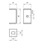 OBO Bettermann Support plafond acier DB FT-4