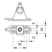 OBO Bettermann Support pour rail Vertr 1801 SCH-4
