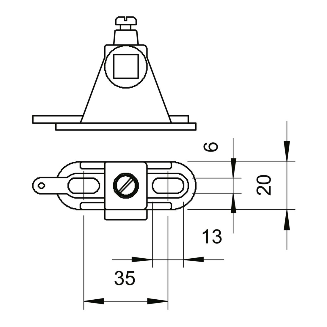 OBO Bettermann Support pour rail Vertr 1801 SCH