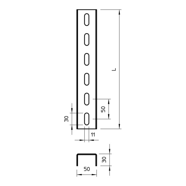 OBO Bettermann Support U-Stiel US 3 200 FS