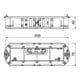 OBO Bettermann Support universel Vertr pour 4 appareils Modul45 UT4 45