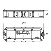 OBO Bettermann Support universel Vertr pour 4 appareils Modul45 UT4 45-3