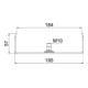 OBO Bettermann Suspension centrale pour goulotte câble, L 200 mm MAH 60 200 FS