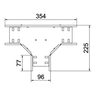 OBO Bettermann Té pour goulotte câble 60 x 100 RT 610 FS